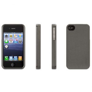  Griffin Outfit Flock Gun Metal for iPhone 4/4S (GB03176)