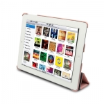 Melkсo Leather Case Slimme Cover Type Pink for iPad 4/iPad 3/iPad 2 (APNIPALCSC1PKLC)