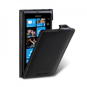  Melkco Leather Case Jacka Black for Nokia Lumia 800 (NKLU80LCJT1BKLC)