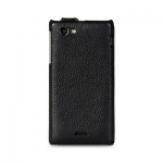 Melkco Leather Case Jacka Black for Sony Xperia J ST26i (SEXPEJLCJT1BKLC)