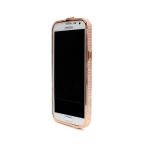 NewSH Swarovski design Bumper Case Metal Red Gold for Samsung S4