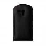 Leather Pouch for Samsung Galaxy SIII mini I8190 Black