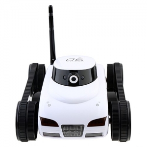  I-Spy Tank with moving camera Apple Wifi Controlled White/Black for iPad/iPhone/iPod