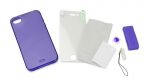 Tunewear Softshell Purple for iPhone 4/4S (IP4S-SOFT-SHELL-04) (TUNEFILM protective film)