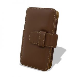  Melkco Leather Case Book Brown for iPhone 4/4S (APIPO4LCBT1BN)