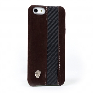  Hard Case Lamborghini design Brown/Carbon for iPhone 5/5S