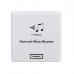 Wireless bluetooth audio music receiver 30 pin dock speaker White for iPhone/iPod