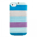 Zenus Prestige Natural Eel Folder Case Multi Blue for iPhone 4/4S