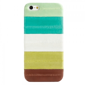 Чехол Zenus Prestige Natural Eel Bar Case Multi Green for iPhone 5