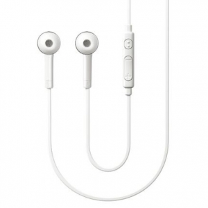  Handsfree earphone with volume control for Samsung Galaxy S4 i9500 White