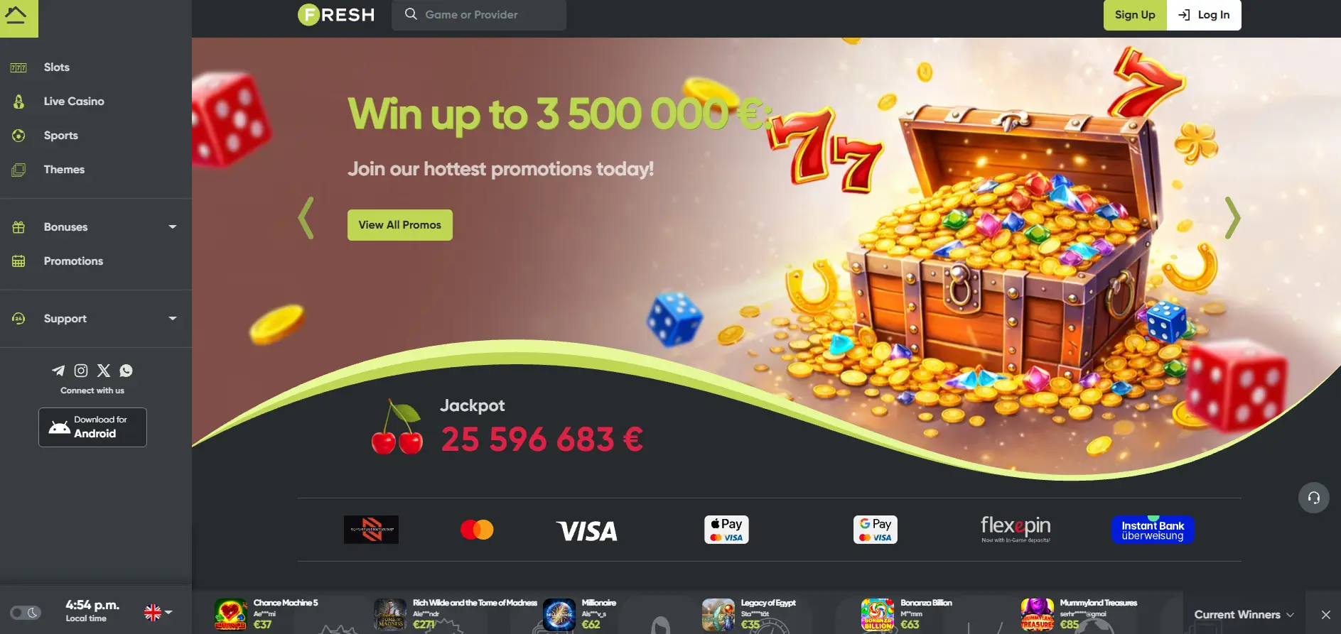 Fresh Casino &mdash; огляд ігор, ліцензії та умов для України